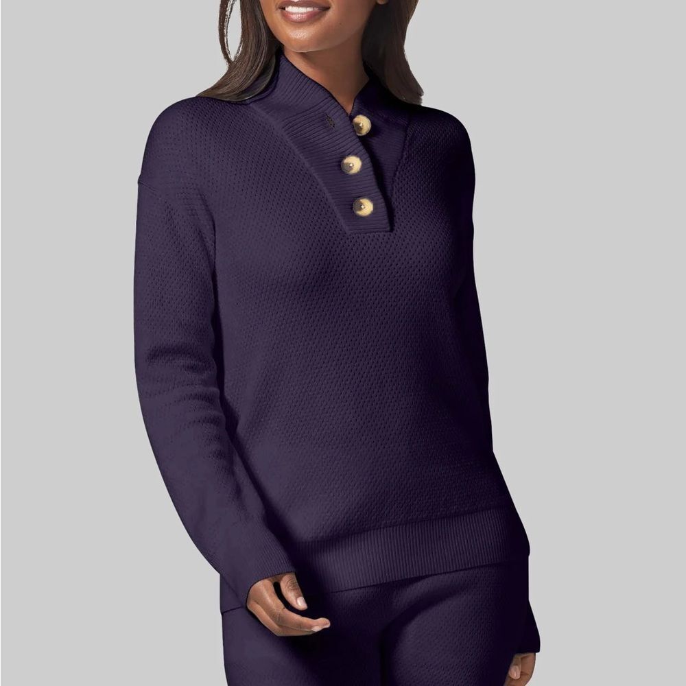 Tommy John Women's Sweater Lounge Henley Large